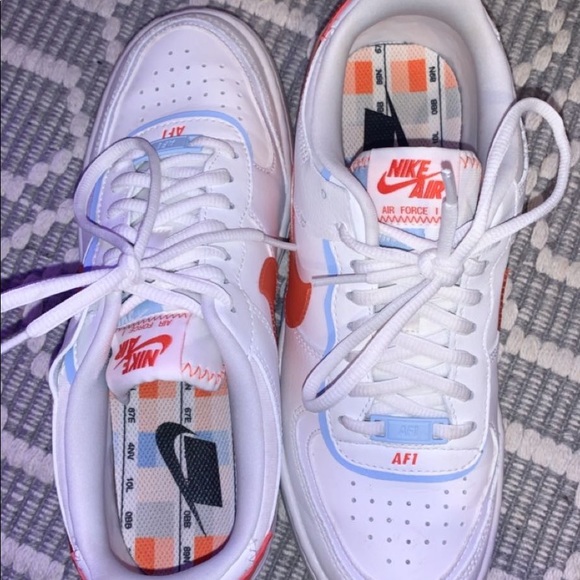 air force 1 shadow summit white team orange